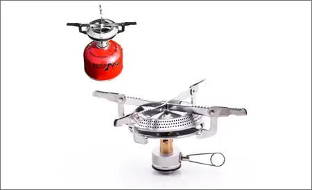 OZARK TRAIL 2 BURNER PROPANE STOVE - COMPRESSED FUEL