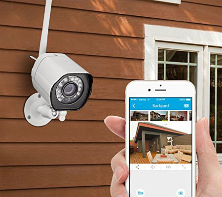 home security camera system with phone app