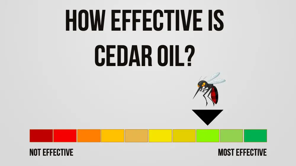 does cedar oil repel mosquitoes